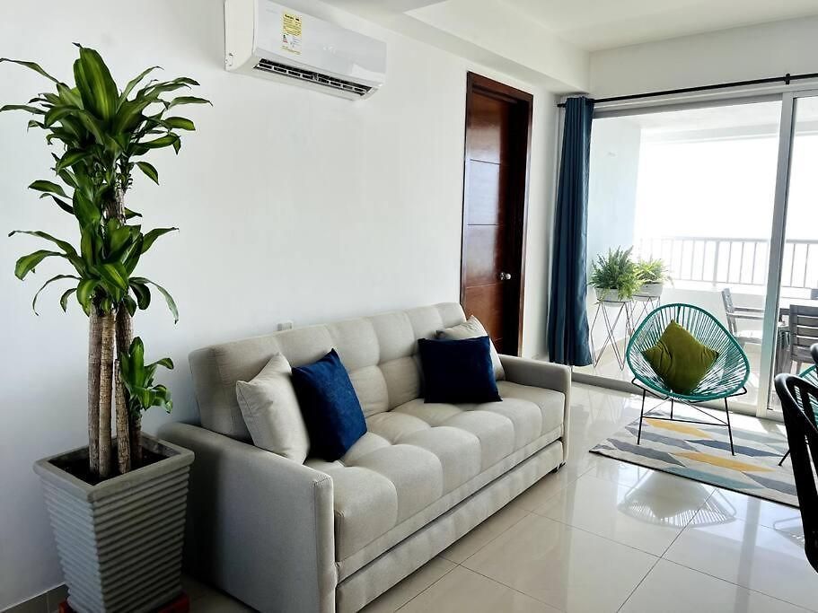Apartamento Bocagrande Y Marbella Frente Al Mar,piscina Cartagena