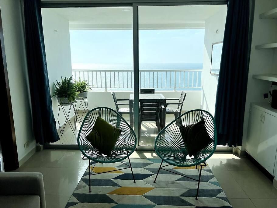 Bocagrande Y Marbella Frente Al Mar,piscina Apartamento Cartagena