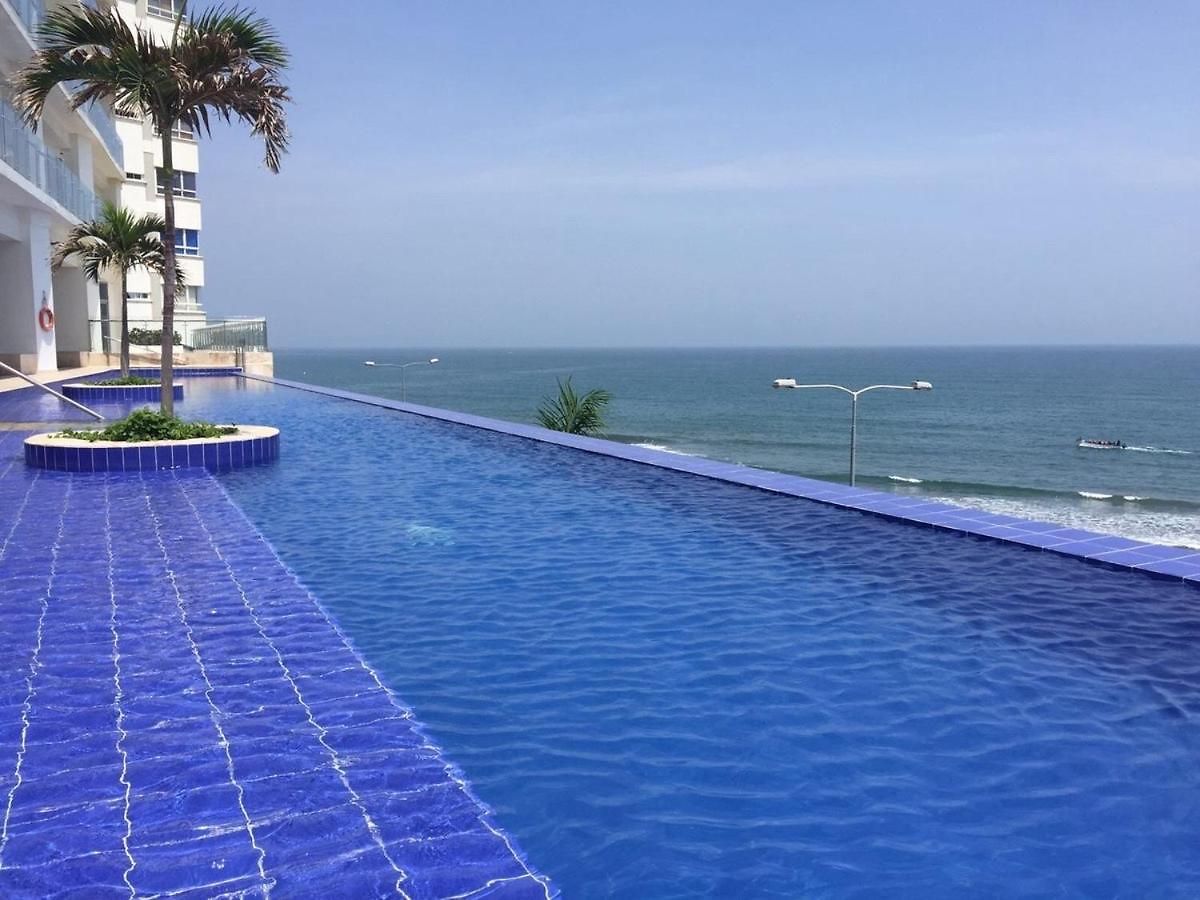 Bocagrande Y Marbella Frente Al Mar,piscina Apartamento *