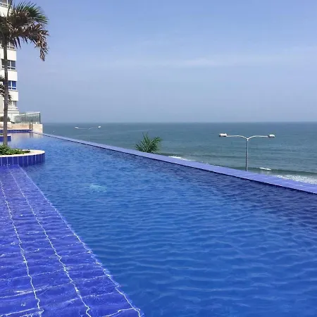 Bocagrande Y Marbella Frente Al Mar,piscina Apartamento *